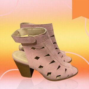 SOHO Pink Suede  Heel